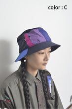 Load image into Gallery viewer, CUT AND CONNECTED TENCEL BUCKET HAT/NAV