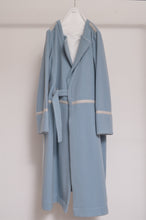 画像をギャラリービューアに読み込む, WOOL NO-COLLAR ROBE/MINT BLUE