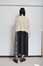 Load image into Gallery viewer, PLEATED TEE OP(PRINT)_BEG/X_B