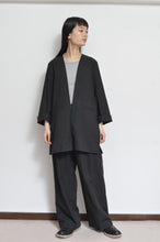 画像をギャラリービューアに読み込む, NO-COLLAR JK_LINEN 01/BLACK
