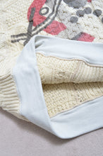 画像をギャラリービューアに読み込む, SWITCHING KNIT HOODIE(PRINT) 01/OFF WHITE_X