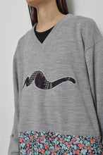 画像をギャラリービューアに読み込む, nyoroli KNIT*FLORAL OP_01 / GRAY