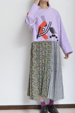 画像をギャラリービューアに読み込む, PLEATED TEE OP(PRINT) _ PUR/X_B