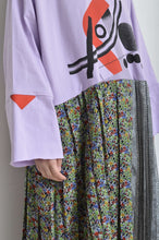 画像をギャラリービューアに読み込む, PLEATED TEE OP(PRINT) _ PUR/X_B