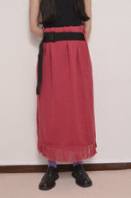 Load image into Gallery viewer, MUFFLER WRAP SKIRT/ROSE