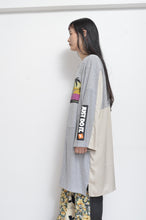 Load image into Gallery viewer, SWITCHING TEE OP_GRAY*BEIGE / B