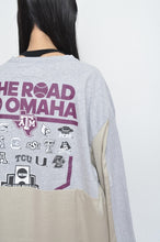 Load image into Gallery viewer, SWITCHING TEE OP_GRAY*BEIGE / A