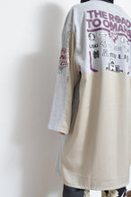 Load image into Gallery viewer, SWITCHING TEE OP_GRAY*BEIGE / A