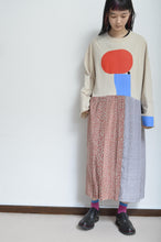 Load image into Gallery viewer, PLEATED TEE OP(PRINT)_BEG/Mi_A