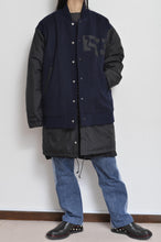 画像をギャラリービューアに読み込む, REMIX MELTON LAYER STADIUM JACKET/NAV/01
