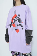 Load image into Gallery viewer, SWITCHING SLEEVE L/S T_ 01 / PURPLE/X