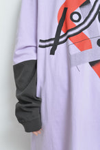 Load image into Gallery viewer, SWITCHING SLEEVE L/S T_ 01 / PURPLE/X