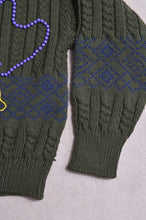 画像をギャラリービューアに読み込む, GAME SH PATCH KNIT P/O_FLOWER