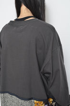 Load image into Gallery viewer, TIERED L/ST OP 01 / CHARCOAL_B