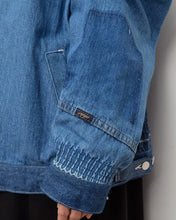 画像をギャラリービューアに読み込む, PANEL DENIM BLOUSON/毎日だ/02 size B
