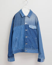 画像をギャラリービューアに読み込む, PANEL DENIM BLOUSON/毎日だ/02 size A
