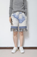 Load image into Gallery viewer, WHT FRINGE RUG SHORTS_02
