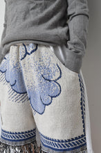 Load image into Gallery viewer, WHT FRINGE RUG SHORTS_02
