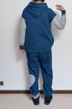 Load image into Gallery viewer, your right things/BONUS TRUCK出品中12/7まで:TWO-TONE HOODIE_BLUE/YELLOW print/01 size
