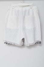 Load image into Gallery viewer, WHT FRINGE RUG SHORTS_02
