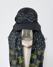 Load image into Gallery viewer, DROOPY SCARF BUCKET HAT / BLACK
