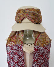 Load image into Gallery viewer, DROOPY SCARF BUCKET HAT / BEIGE
