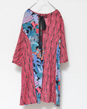 画像をギャラリービューアに読み込む, Mixed pattern panel dress_A
