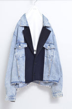 Load image into Gallery viewer, DENIM * MELTON BLOUSON_NAVY_MIND GAME
