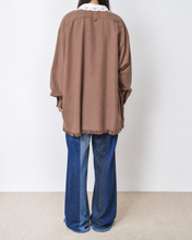将图片加载到图库查看器，Tablecloth collar fringe shirt / bishu wool_B
