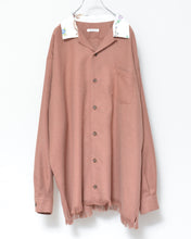 将图片加载到图库查看器，Tablecloth collar fringe shirt / bishu wool_A
