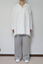 画像をギャラリービューアに読み込む, WHT FRINGE RUG L/S SH_02size_A
