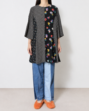 画像をギャラリービューアに読み込む, Mixed pattern panel dress_C
