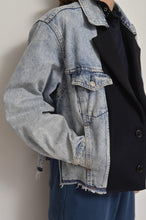 Load image into Gallery viewer, DENIM * MELTON BLOUSON_NAVY_MIND GAME
