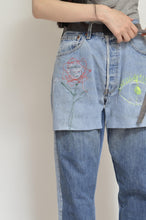 Load image into Gallery viewer, SWITCHING DENIM PT/Hi_MEGUMU YAMAMOTO_eye&amp;face flower
