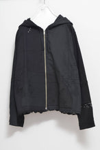 Load image into Gallery viewer, TABLE CLOTH ZIP-UP HOODIE/BLK/01 size_001
