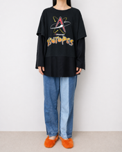 Load image into Gallery viewer, Fake layered T-shirt / BLACK_D
