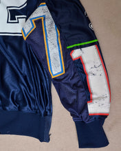 Load image into Gallery viewer, CUT UP MA-1 / FOOTBALL T / BLUE / 02 size
