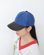 将图片加载到图库查看器，Flower eyelet cap / Blue
