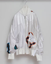 Load image into Gallery viewer, CUT UP MA-1 / FOOTBALL T / WHT / 01 size_B
