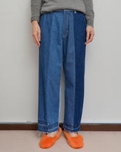 画像をギャラリービューアに読み込む, PANEL DENIM SLACKS / 01 size B
