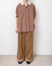 将图片加载到图库查看器，Tablecloth collar fringe shirt / bishu wool_B
