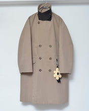 将图片加载到图库查看器，Flower charm pea coat / peach skin
