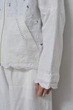 Load image into Gallery viewer, TABLE CLOTH ZIP-UP HOODIE/WHT/01 size_001
