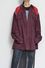 Load image into Gallery viewer, BANDANA FRINGE FAKE SUEDE SH / RED
