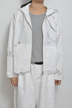 画像をギャラリービューアに読み込む, TABLE CLOTH ZIP-UP HOODIE/WHT/01 size_002
