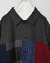 将图片加载到图库查看器，Muffler short blouson / Charcoal_B
