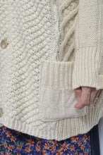 画像をギャラリービューアに読み込む, SWITCHING KNIT C/D（FISHERMAN&#39;S SWEATER)_GREEN_01
