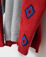 Load image into Gallery viewer, Sweat × knit switch pullover_A
