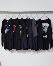Load image into Gallery viewer, Fake layered T-shirt / BLACK_E

