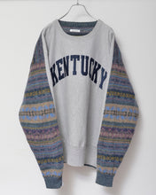 이미지를 갤러리 뷰어에 로드 , Sweat × knit switch pullover_E
